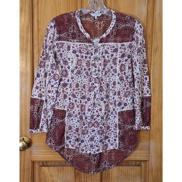 Lucky Brand Tops - Lucky Brand Shirt Women's Small Bohemian Hippie Cottagecore Prairiecore Country